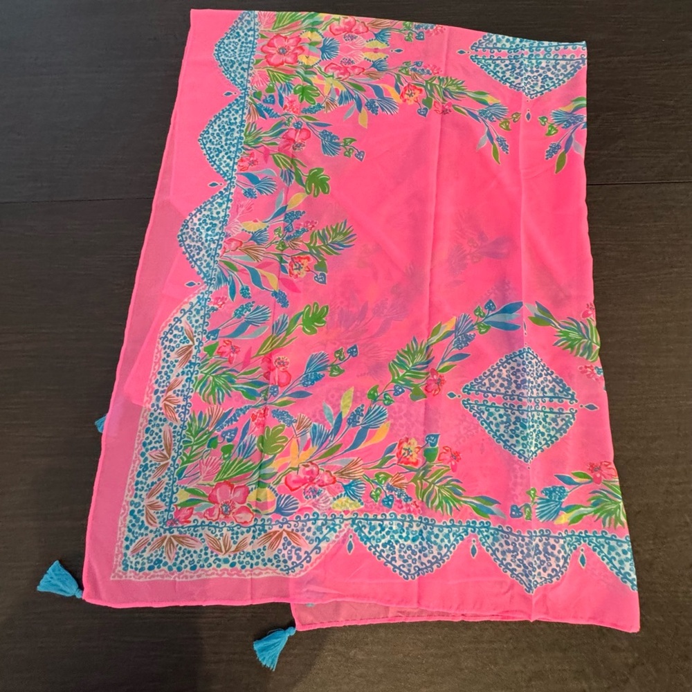 NWT Lilly Pulitzer Havana Pink Casa Jaguar Swim Pareo
